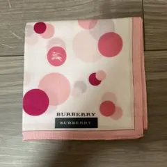 BURBERRY バーバリー ハンカチ ピンク ドット柄