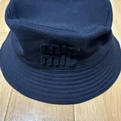 miu miu ブラック バケットハット Mサイズ - メルカリ
