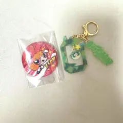パワーパフガールズ 缶バッジ キーホルダー セット