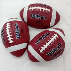 【OT393】Wilson アメリカンフットボール ボール 3球セット