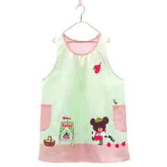 くまのがっこう エプロン ピンク×ブルー