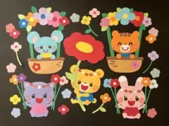 春の壁面① 卒園　入園　進級　壁面装飾　壁面飾り　3月　入園式　卒園式