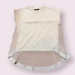 グラマラスガーデン ホワイト Tシャツ　綺麗め　チュールのサムネイル