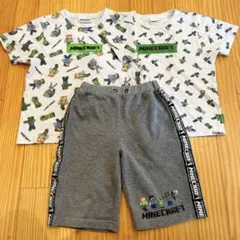 更に値下げ】マインクラフト セットアップ 半袖Ｔシャツ＆ハーフパンツ短パン150のサムネイル
