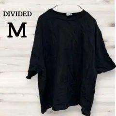 DIVIDED 【M】 ブラック 半袖 Tシャツ シンプル　レディースのサムネイル