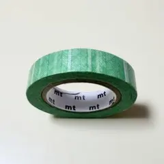 mt 廃盤マスキングテープ 手描きボーダー グリーン 限定サイズ？約10mm