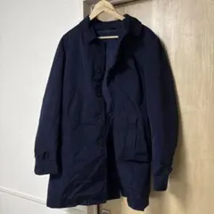 ユニクロ　ステンカラーコート　メンズ　ライナー　迷彩　XL　ネイビー