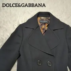 【人気デザイン・美品】ドルチェ&ガッバーナ☆ジャケット レオパード×黒 総柄 春