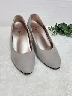 success walk パンプス ベージュ スエード調 23cmのサムネイル