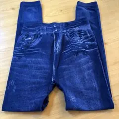 未使用★デニム風　レギンスパンツMLのサムネイル