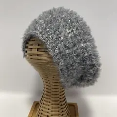 ハンドメイド(414) 手編み かぎ針編み ニット帽　ゆったり　ふんわり