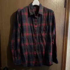 UNIQLO チェック柄 ネル長袖シャツ M 1300円→1200円❣️