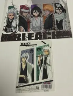 BLEACH　クリアステッカー　しおり　ブックマーカー　日番谷冬獅郎　市丸ギン
