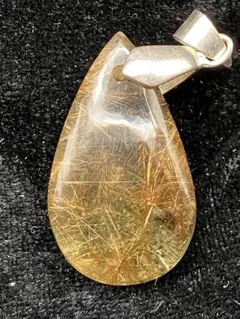 ガーデンルチルクォーツ ペンダントトップ 天然石 パワーストーン 金運 財運