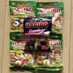 HARIBO ハリボー サワーアップルリング 80g ✖️4、ベリーズ1袋のサムネイル