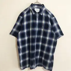 URBAN RESERCH　アーバンリサーチ　オンブレチェック　コットンシャツ