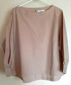 OPAQUE.CLIP ベージュ七分袖シャツ