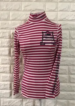 パーリーゲイツ　ハイネック　ボーダー　ピンク