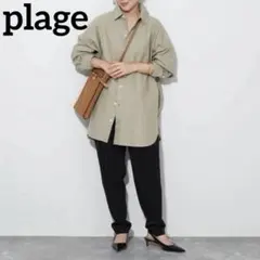 plageレディースシャツブラウスSoft Oxford Longシャツのサムネイル