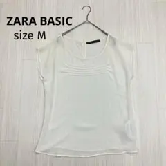 ZARA BASIC ザラベーシック シアー 半袖 シャツ ブラウス M