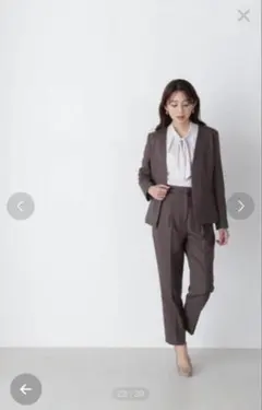 値下げ中！ウーステッドライクツイルセットアップ　テーパードパンツ