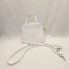 CAPPUCCETTO VIOLETTO 2WAY ハンドバッグ ショルダー 白 - メルカリ