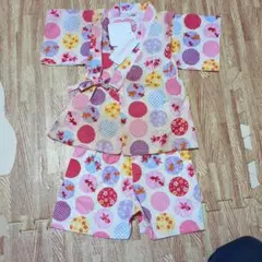 【新品】ベビー甚平 花柄 女の子