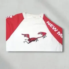 ▪️70s ロードランナー ラグランTEE 袖プリント メキシコ ツートン 赤白のサムネイル