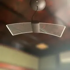 SHARP製　LED ペンダントライト 曲線デザイン