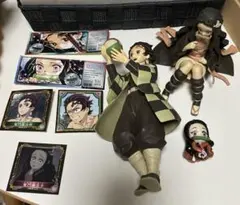 竈門炭治郎 禰豆子 まとめ売り 鬼滅の刃 フィギュア ステッカー シール 8点