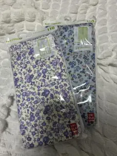 ユニクロ　花柄　レギンスパンツ　セット　110