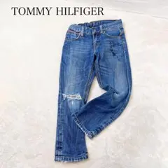 TOMMY HILFIGER トミーヒルフィガー ジーンズ ダメージデニム 4T