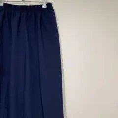 90s イージースラックス 水色 カラーパンツ デザイン古着　ネイビー