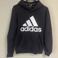adidas 黒 フード付きパーカー