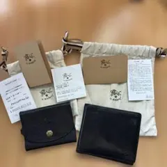 IL BISONTE イルビゾンテ 財布 2点セット ブラック 正規品 保存袋のサムネイル