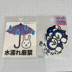 銀魂 神楽うさぎステッカー B-SIDE LABEL ペンギンステッカー