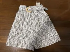 ショートパンツ キュロット ベルト付きのサムネイル