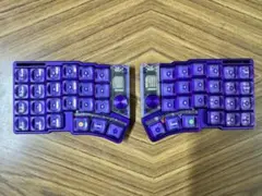 ジャンク Cornix LP パープル 無線分割キーボード