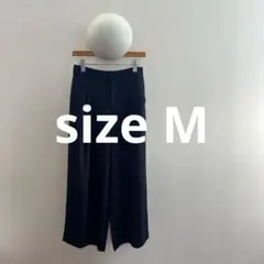 COMME CA ISMネイビー、ワイドパンツ 、レディース、9号
