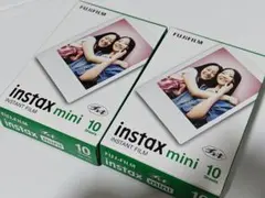 2個 チェキフィルム 10枚 instax mini 富士フイルム