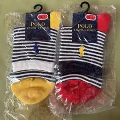 新品未使用POLO RALPH LAUREN キッズ靴下 22~24cmセット