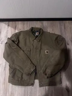 レアCarhartt ミリタリージャケット オリーブ色のサムネイル