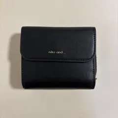 niko and... 二つ折り財布 黒 ニコアンド レディース財布