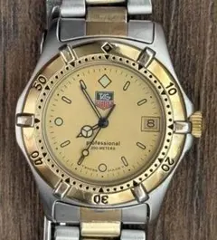 稼働 TAG HEUER 964.013 プロフェッショナル メンズ　ゴールドのサムネイル