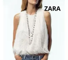 ZARAフリンジ⭐︎クロップドトップス