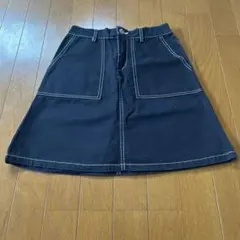 【美品】RETROGIRL レトロガール　ブラックデニム　ミニスカート　Mサイズ