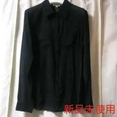 未使用 LANVIN en Bleu シアーシャツ 黒のサムネイル