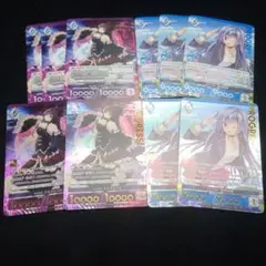 アンジュユナイト優勝プロモ2種(金箔キラver.)各2枚。ノーマル版各3枚付き！
