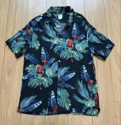 H&M プリント柄シャツ 半袖 総柄 メンズM