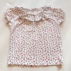 フタフタ　さくらんぼ　フリル　Tシャツ